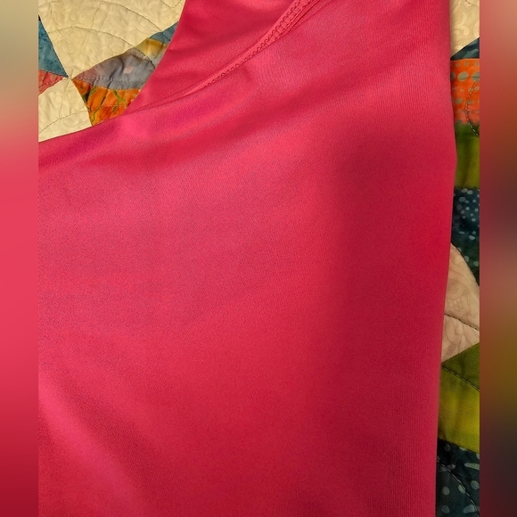 Live In The Moment Hot Pink Button Bodysuit One Shoulder Top Women's Size Medium - Picture 2 of 9